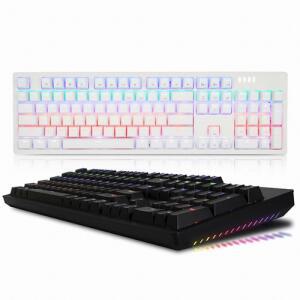 ABKO K515 RGB 게이밍 기계식 키보드 (블랙, 갈축)