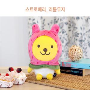 카카오프렌즈 라이언 어피치 네오 튜브 콘 프로도 무지 캐릭터 스트로베리 무지 25CM