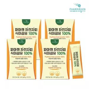 파마젠 차전자피 식이섬유 100% 8g x 30포, 4개
