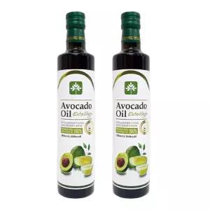 [오리지널픽_행복팩토리] 최상급 100% 엑스트라버진 아보카도오일 500ml x 2병