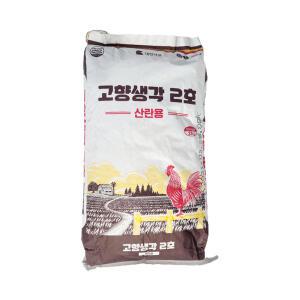 대한사료 고향생각 2호 산란계 닭사료 25kg 산란율유지 난각강화용 양계 모이