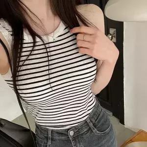[코코블랑] 먼스 골지 나시(캡내장)
