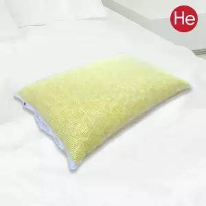 바이오칩 메쉬베개 옐로우 경질 편한 세탁 빨아쓰는 시원한 여름베개 공장직영