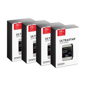 [WD공식총판점] Ultrastar DC HC590 26TB WUH722626ALE6L4 4PACK 패키지 무상3년 26TBx4 104TB 서버 NAS (26TB