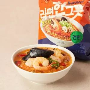 노브랜드 라면한그릇 건면 해물맛 94g*4개