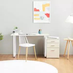 콤팩트 1인용 책상 서랍장 세트 120cm P0000GEZ