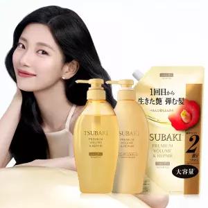 츠바키 프리미엄 볼륨 앤 리페어 샴푸 + 컨디셔너 + 샴푸 리필 600ml