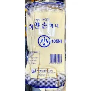 미니 고무장갑 하얀손 소 흰색 10입 아이보리/다용도/위생/미색/주방/방수/간편/요리/보생