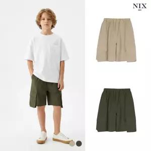 [NIXKIDS]남아) P/SP 오버 포켓 5부 반바지(FKSMCNH111M)