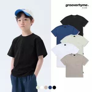 [그루부라임키즈]유니) C/P 분또 포인트 티셔츠 (세미오버핏)(5COLOR) (LIAMCTR705P)