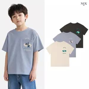 [NIXKIDS]유니) 20 S 싱글 - 슬로건 포켓 그래픽 티셔츠 (레귤러핏)(FKRMCTR785P)