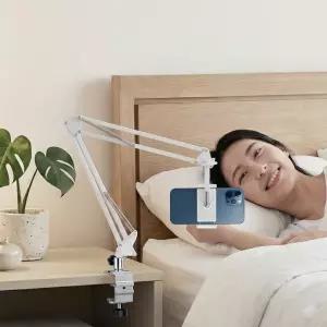 침대 핸드폰 자바라 거치대 누워서보는 스마트폰 태블릿 탁상용