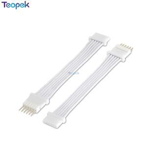 호환 필립스 Hue Lightstrip Plus V4 흰색 마이크로 6핀 LED 커넥터 케이블용 30CM 1M 2M 3M 5M 연장 와이