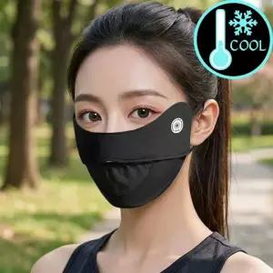 골프마스크 매트블랙 여성 쿨마스크 여름  마스크 쿨  골프마스크 리나라 메쉬