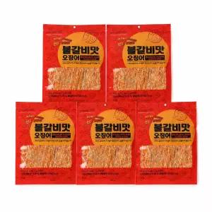 [서울지앤비] 불갈비맛 오징어 70g x 5개 - 간식용 안주용 오징어