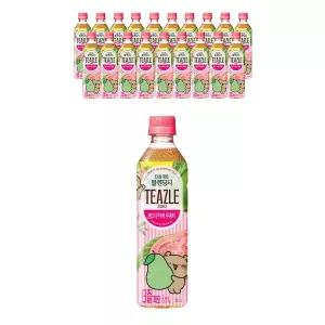 웅진 티즐 제로 핑크구아바우롱티 500ml, 20입, 1개