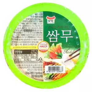 학교 업소 식재료 먹거리 일미 무쌈 흰색 350g 식당 식자재 서치41