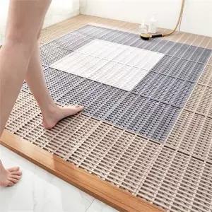 화장실 미끄럼 방지 매트 논슬립 샤워실 조립 욕실 미끄럼 방지 매트 배수 스트라이프 현관 타일 블록
