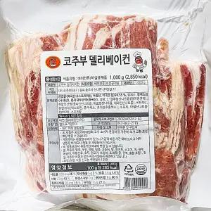 생활 즉석식품 가공육 코주부BNF 베이컨 파지 1k 안주 육가 수앤서C1