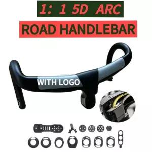 11 5D ACR 풀 내부 케이블 라우팅 카본 파이버 로드 바이크 핸들바 400mm 420mm 440mm 일체형 핸들바 컴퓨