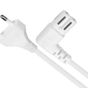 흰색 국산 AC 8자 파워케이블 ㄱ자 5M 220v 노트북 오디오 가전 꺾임 전원선 플러그 전기 코드 어댑터AC 8