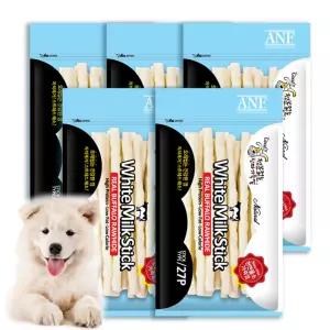 ANF 화이트 밀크스틱 강아지간식 우유껌, 27P, 5개