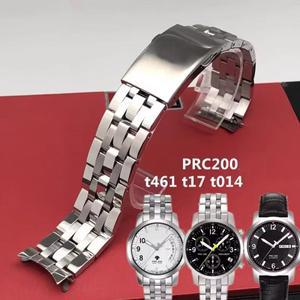 호환용 티쏘 tissot 1853 PRC200 T17 T461 T055 T014 남성 시계 팔찌 접이식 걸쇠 스트랩 스테인레스 스틸