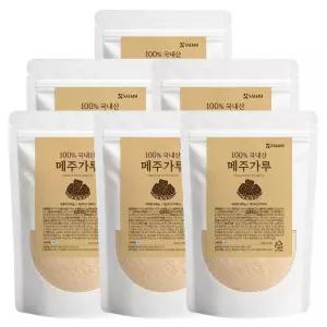 발효 메주가루 200g x 6개 국내산 국산콩 100% 전통 한식 메주 분말 된장 고추장 쌈장 막장 만들기 장담그기 재료
