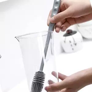 세모소 텀블러세척 물병바닥때제거 흠집방지 긴손잡이병솔