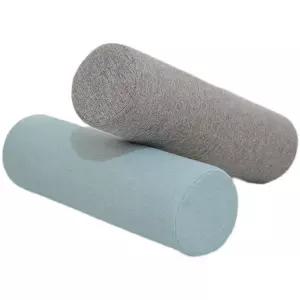 쇼파 허리쿠션 목받침 베개 원형 헤드레스트 50x15cm 바디필로우 그라스그린