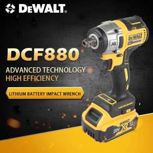 DEWALT DCF880 리튬 배터리 브러쉬리스 임팩트 렌치 20V 분리형 타이어 고 토크 초강력 분해 도구