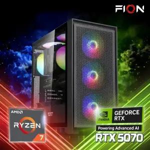 파이온PC 라이젠7 9800X3D RTX5070_12GB 64G 삼성990 2T 조립PC 게이밍 컴퓨터 AMD 조립식 데스크탑 본체