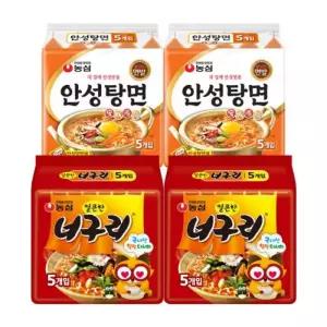 안성탕면(10봉)+너구리(10봉) 총20봉