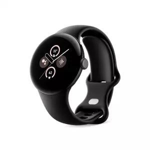 의 핏비트 추적 스트레스 관리 안전 기능을 갖춘 Pixel Watch 2(이전 모델) Android 스마트워치 매트 블랙