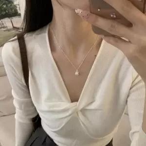 [라일리쥬얼리] Rly 진주 펜던트 목걸이 실버 체인 여성 데일리 레이