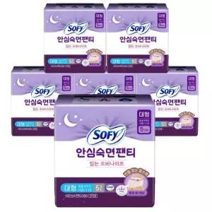 쏘피 안심 팬티 입는오버나이트 대형 5Px6팩