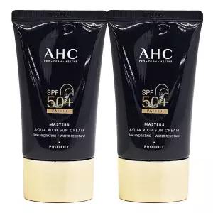 [AHC] AHC 마스터즈 아쿠아 리치 썬크림 60ml 2개