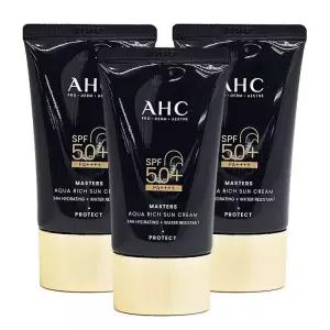 [AHC] AHC 마스터즈 아쿠아 리치 썬크림 60ml 3개