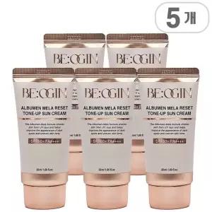 [비오진] 비오진 알부민 멜라리셋 톤업 썬크림 50ml 5개