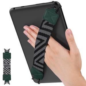 911인치 태블릿용 MOKO 보안 핸드 스트랩 아이패드호환 PRO / AIR KINDLE FIRE HD 삼성호환 고탄성 다용도 스트랩 경량 핑거 그립 홀더 미드나잇 그린
