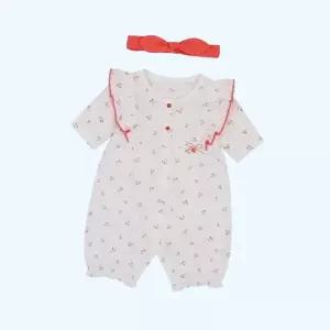 아가방 여름 베나뱀부7부우주복(헤어밴드 스트랩)(RED) 01S317554 4990062