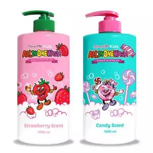 1+1 퍼니피아 키즈 올인원워시 1000ml (딸기향/