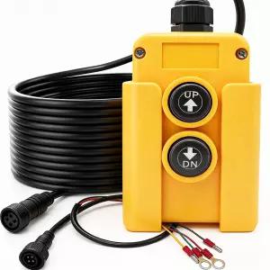 복동 유압 펌프 트 윈치 덤프 침대 G018-4W를 위한 mxuteuk 4 와이어 트레일러 리모컨 스위치 12V DC 업