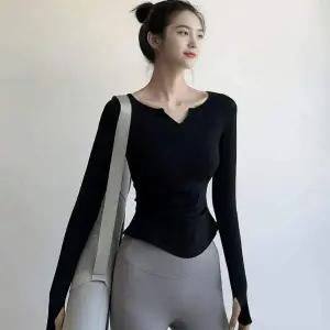 [셀러에이드]요가복 긴팔 티셔츠 여성 브이넥 스포티 핑거홀 퍼포먼스웨어 5컬러