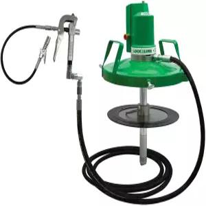 LockNLube X2 그리스 펌프 키트 - 5갤런/35파운드/16kg 용량의 10 000 PSI(16온스/분) 부스터 건 Z 스위블
