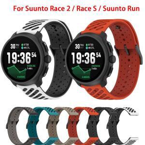 Suunto RACE 2/RACE/수직 시계 밴드용 22mm 실리콘 스트랩 5/9 Peak Pro 손목 스포츠 팔찌 교체용