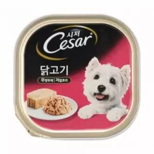 강아지연식효과 닭고기 시저 캔 12개 100g