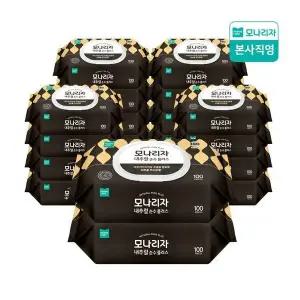 모나리자 대용량 내추럴 순수 플러스 물티슈 캡형 100매 x 20입 301876