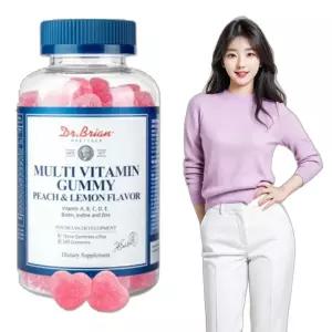 미국산 피치레몬 종합비타민 3000mg 100꾸미 원데이비타민