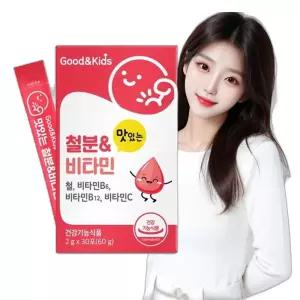 어린이 철분 비타민 딸기맛 30포 1개월분 유아철분 여성철분제